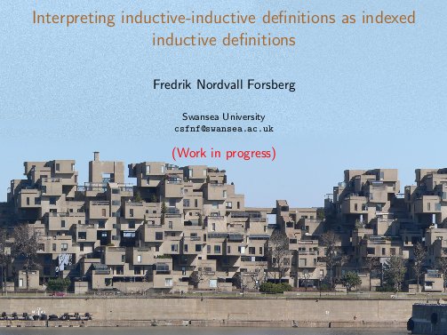 Title slide TYPES 2010