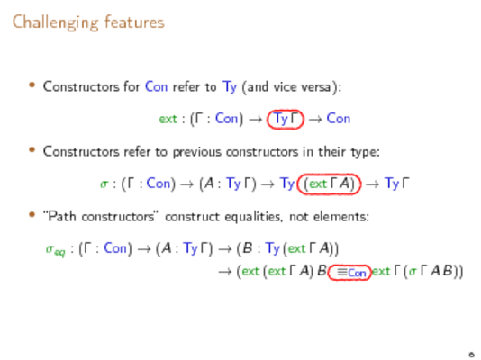 Slide from TYPES 2018