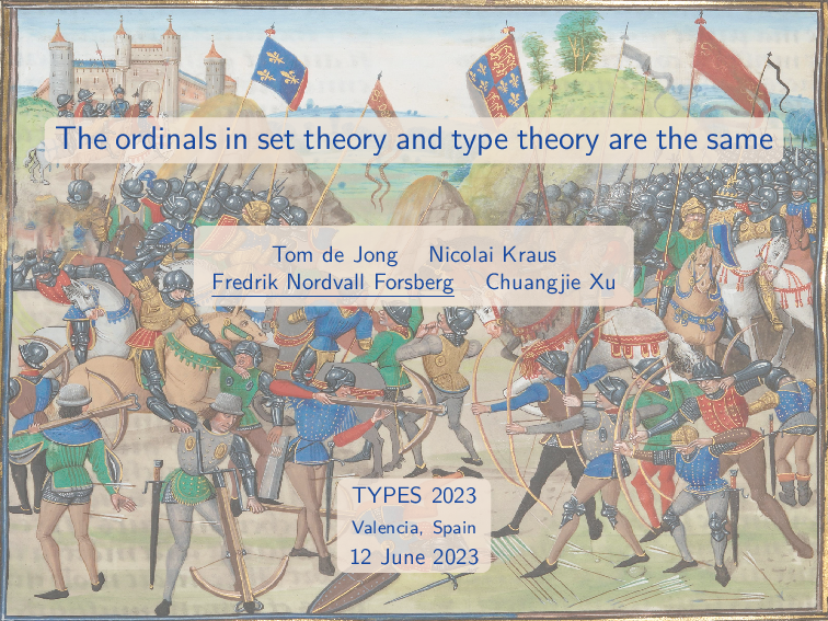 Slide from TYPES 2023